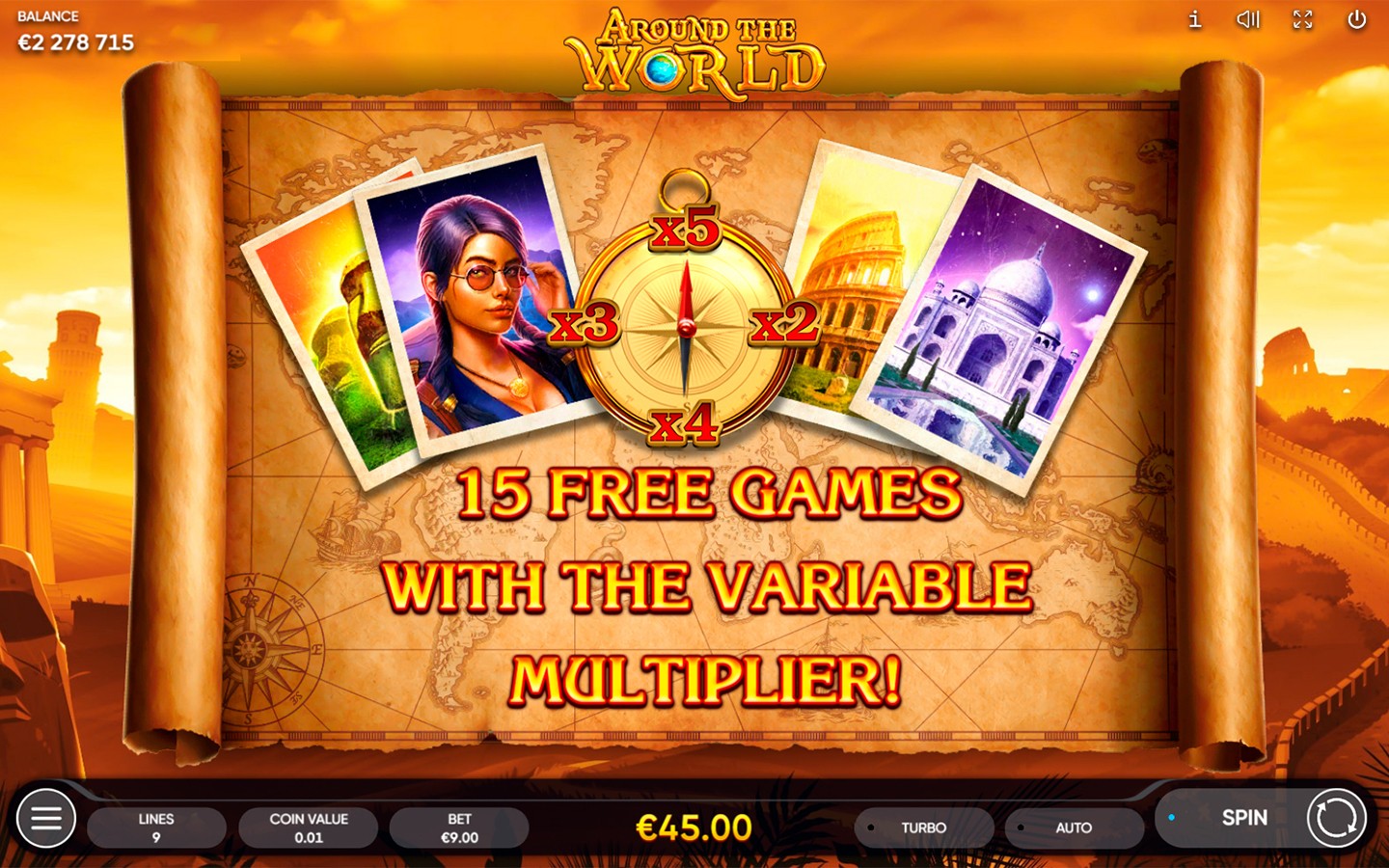 ONLINE GAMES DEVELOPER | Try Around the World slot now!