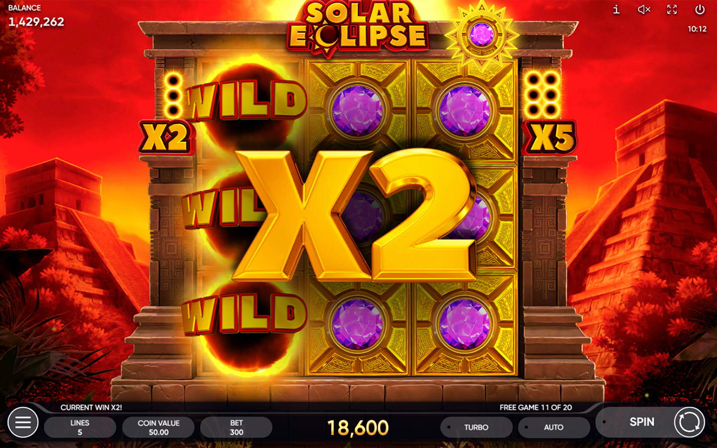 Play Solar Eclipse slot by top casino game developer!