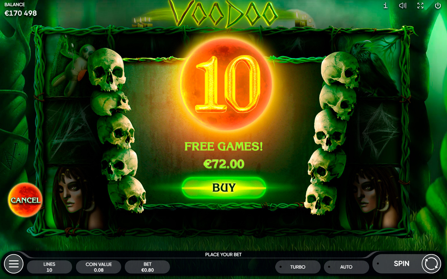 TOP HORROR SLOTS OF 2021 | Try VOODOO GAME by Endorphina